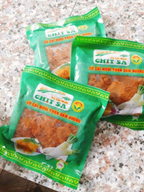 Q8.CỦ CẢI MUỐI TRỘN DẤM ĐƯỜNG 1 BỊCH 200g.