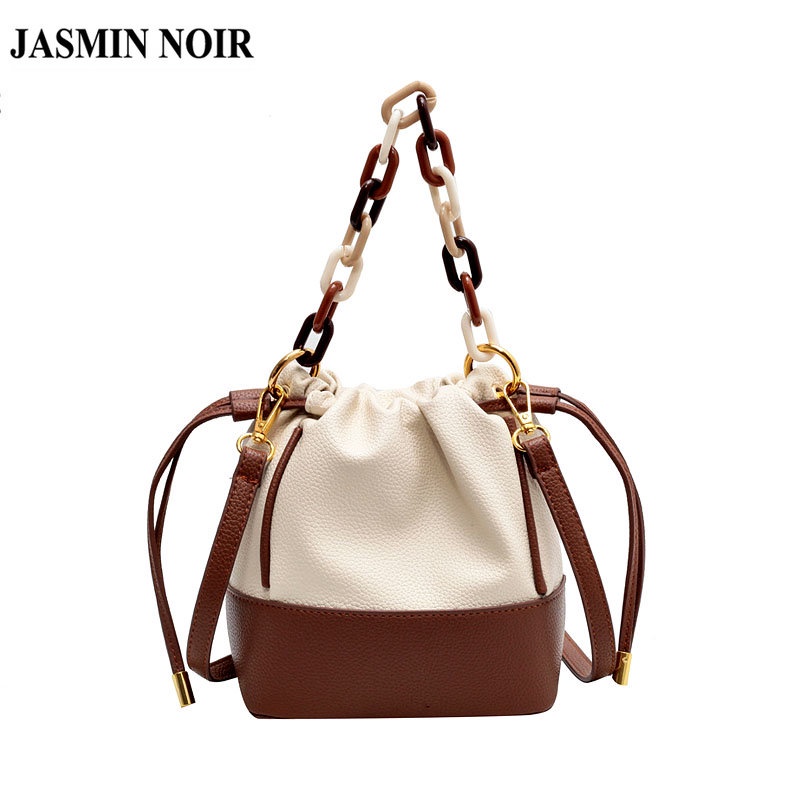 Túi Đeo JASMIN NOIR Chéo Vai Bằng Da PU Hình Đám Mây Thời Trang Dành Cho Nữ