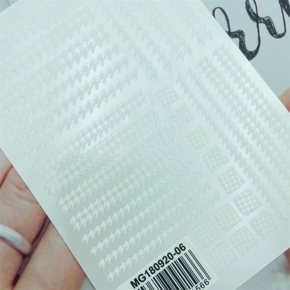 Miếng Dán Trang Trí Móng Tay Nghệ Thuật 3D Họa Tiết Da Báo Màu Đen Cổ Điển Chống Thấm Nước