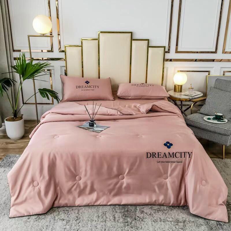 Bộ 4 chăn ga và vỏ gối lụa Tencel Dreamcity