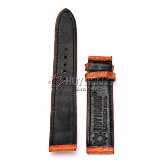 Dây đồng hồ da cá sấu màu vàng PH8203