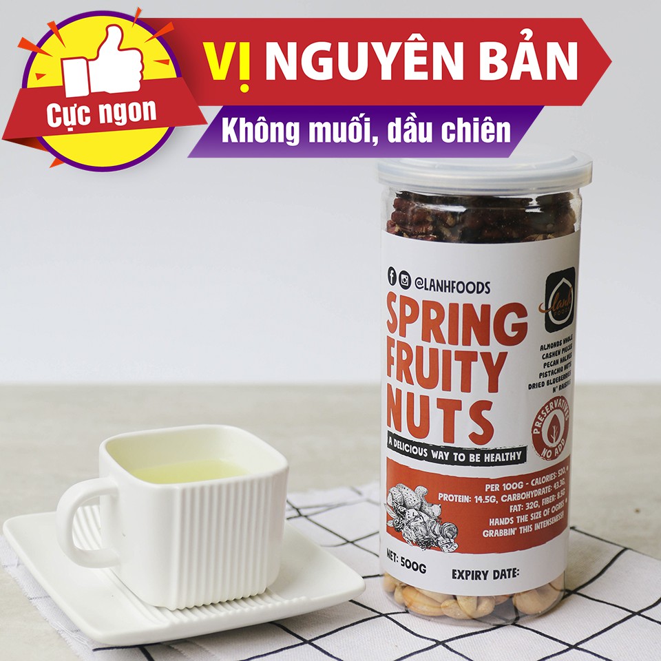 [Mã GROSALE2703 giảm 8% đơn 250K] Hạt Mix Hoa Quả Fruity Nuts 500g