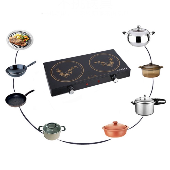 Bếp Hồng Ngoại, Bếp Điện Đôi Chính Hãng SOKANY Không kén nồi