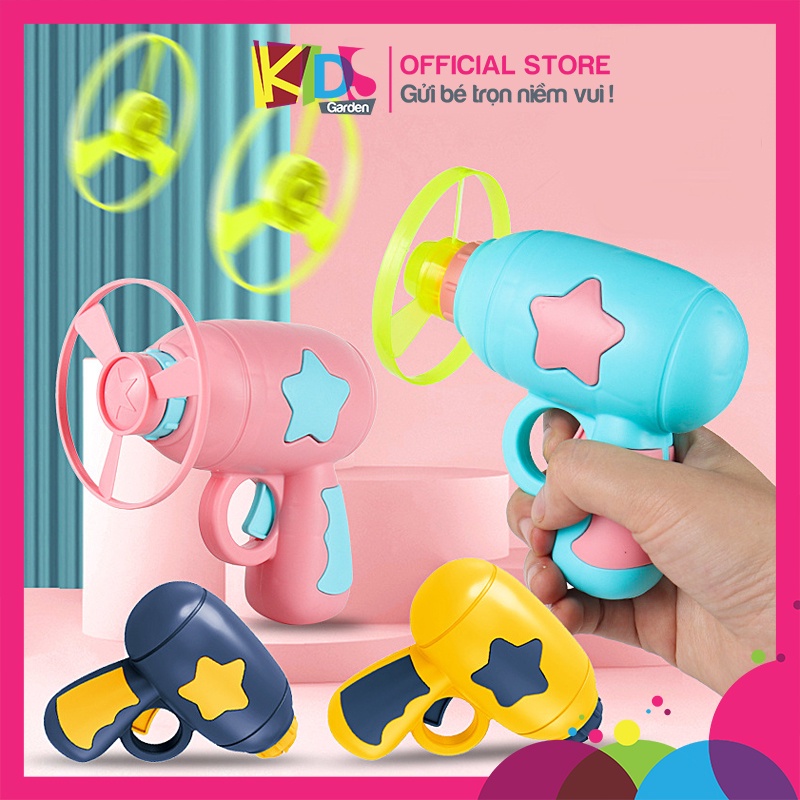 Súng Bắn Chong Chóng Phát Sáng Đồ Chơi Cho Bé Với Con Quay Spiner Dcvd06 Kids Garden