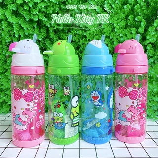 Bình nước có dây đeo Hellokitty Doremon Doraemon