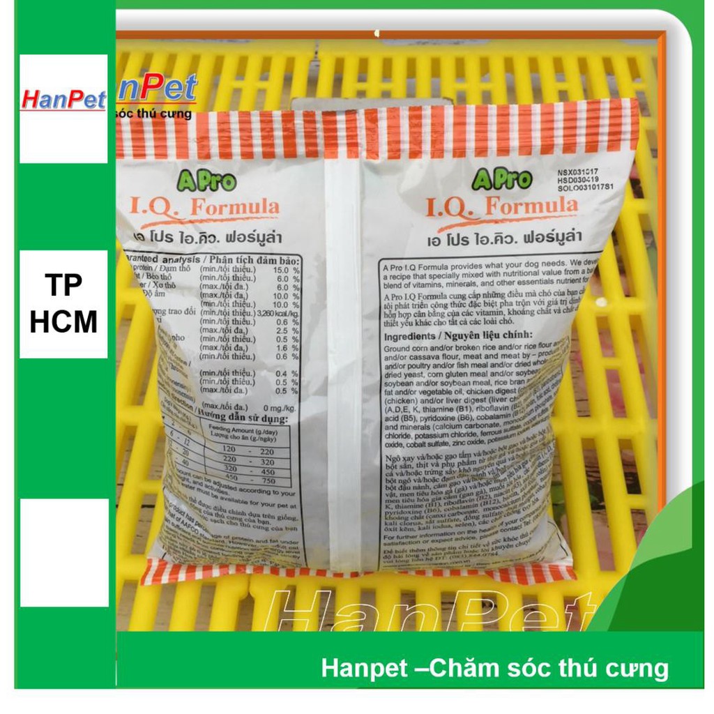 Thức ăn dạng viên cho chó APRO - xuất xứ Thái Lan - dùng cho chó mọi lứa tuổi - gói 500gr (hanpet 235)