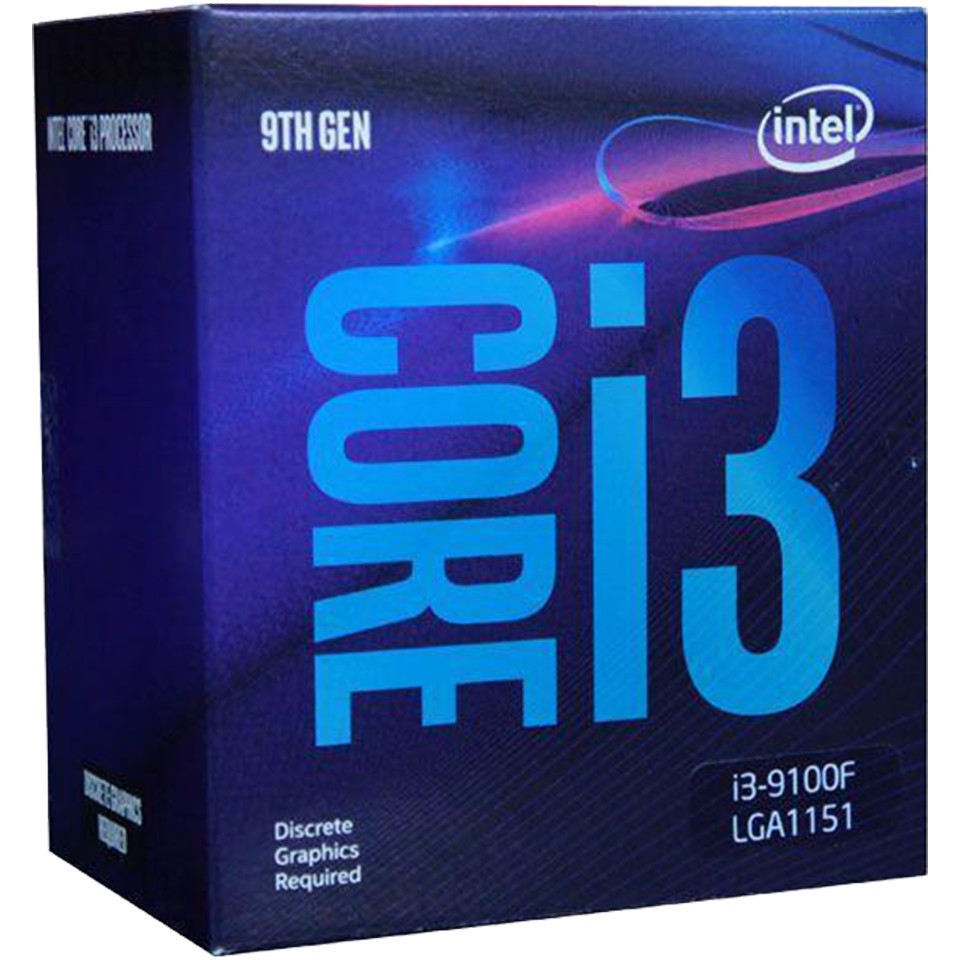 Bộ vi xử lý Intel I3 9100F New Tray (Không Box - Không Fan)