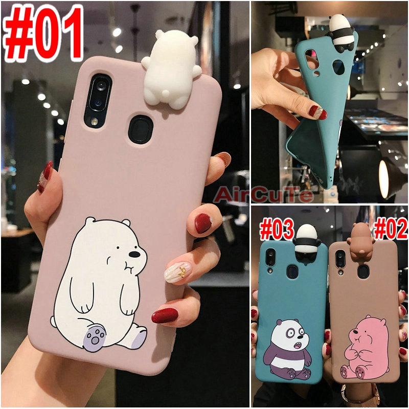 Ốp Lưng Mềm In Hình Gấu 3d Cho OPPO A3s A5s A7 A12 A12e A37 A37f A71 2018 F3 Lite F5 F7 F9 F11 Pro A57 A39 F1s A1K Realme C11 C1 C2 3 5 5i 5c 6i C3 Cartoon 3D Bear Soft Case