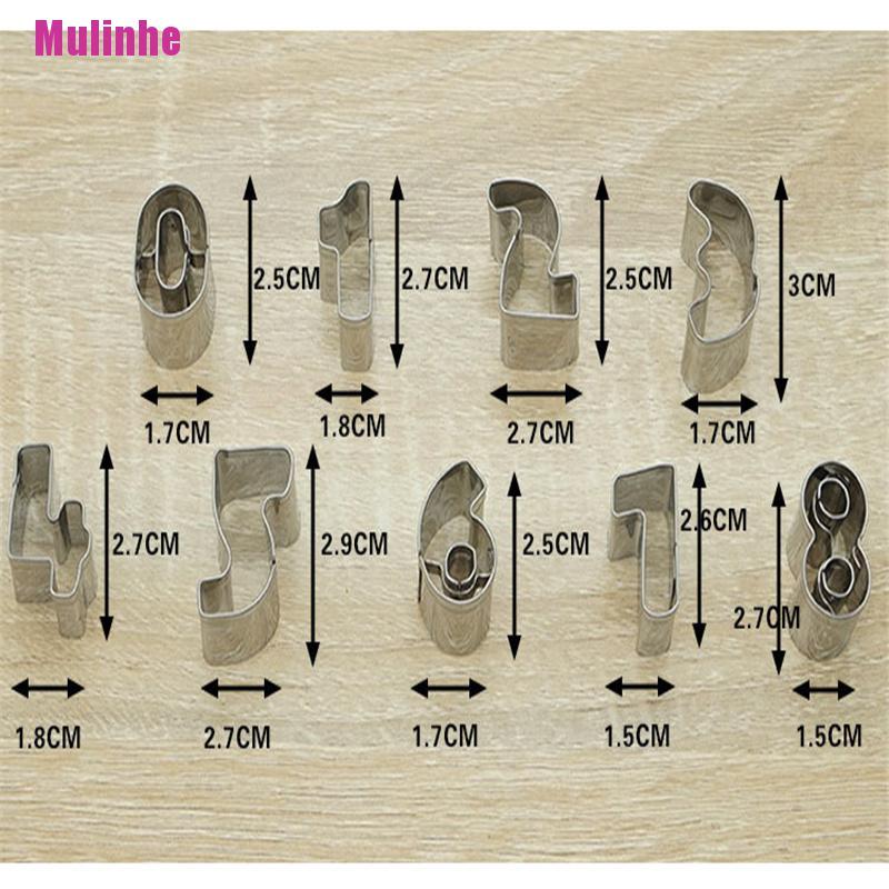 Bộ Khuôn Cắt Bánh Quy Hình Chữ Cái Và Số DIY