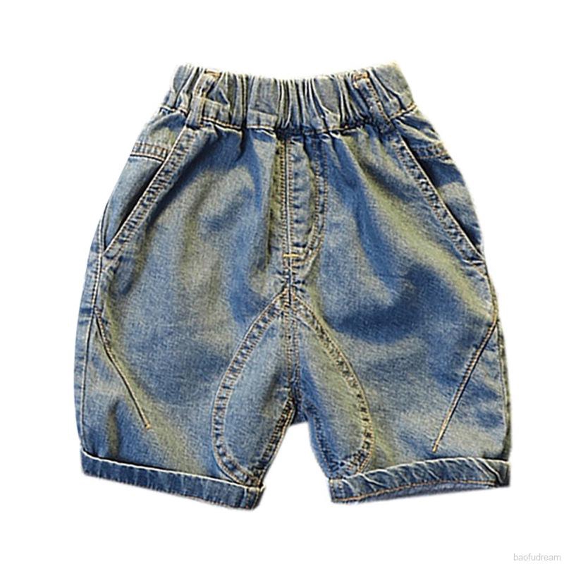 Set áo thun 3 lỗ và quần ngắn denim cho bé trai (1-6 tuổi)