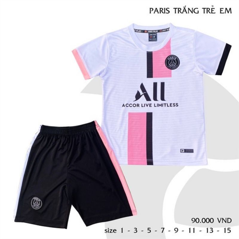 Bộ quần áo đá bóng trẻ em các CLB hót nhất 2021-2022 chất thun lạnh (cam kết y hình)