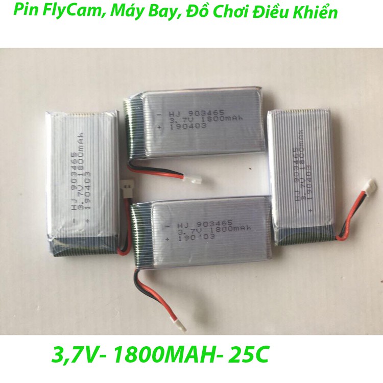 PIN 3.7V 1800mAh Flycam máy bay đồ chơi điều khiển Từ Xa