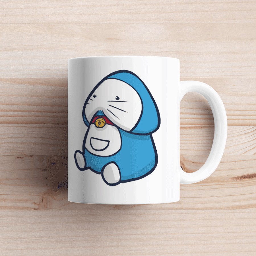 Ly Sứ Cốc Sứ In Hình Con Ciu Doraemon