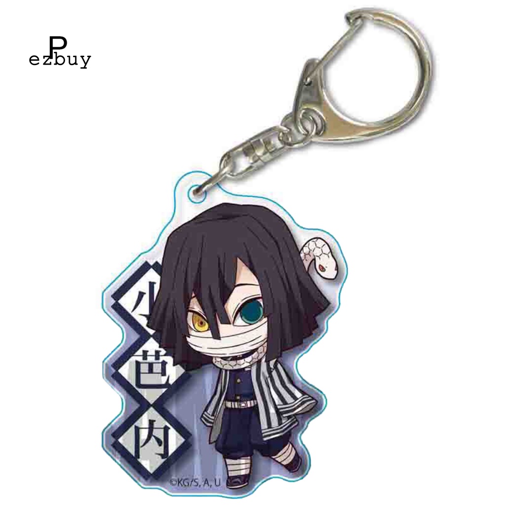 Móc Khóa Bằng Thép Không Gỉ Hình Demon Slayer Tanjiro Nezuko