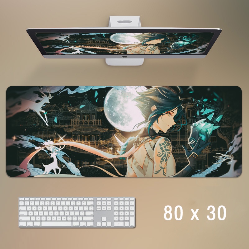 Lót chuột genshin impact cỡ lớn 80x30 chuyên game chống trơn trượt siêu bền siêu rẻ