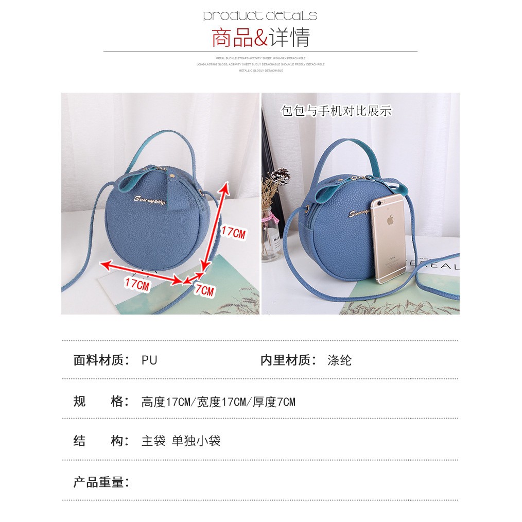 Túi xách da màu trơn phong cách Hàn Quốc