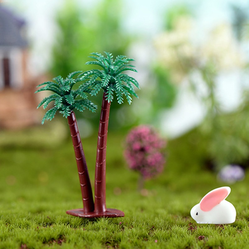 1 Đồ trang trí Cây Dừa Đôi Dùng Trang Trí Khu Vườn