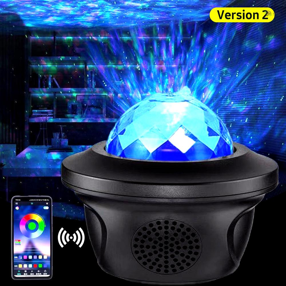 Đèn chiếu ánh sao&loa BT hoạt động với trợ lý Google/Alexa độc đáo dùng ban đêm có điều khiển từ xa&hẹn giờ tự động tắt