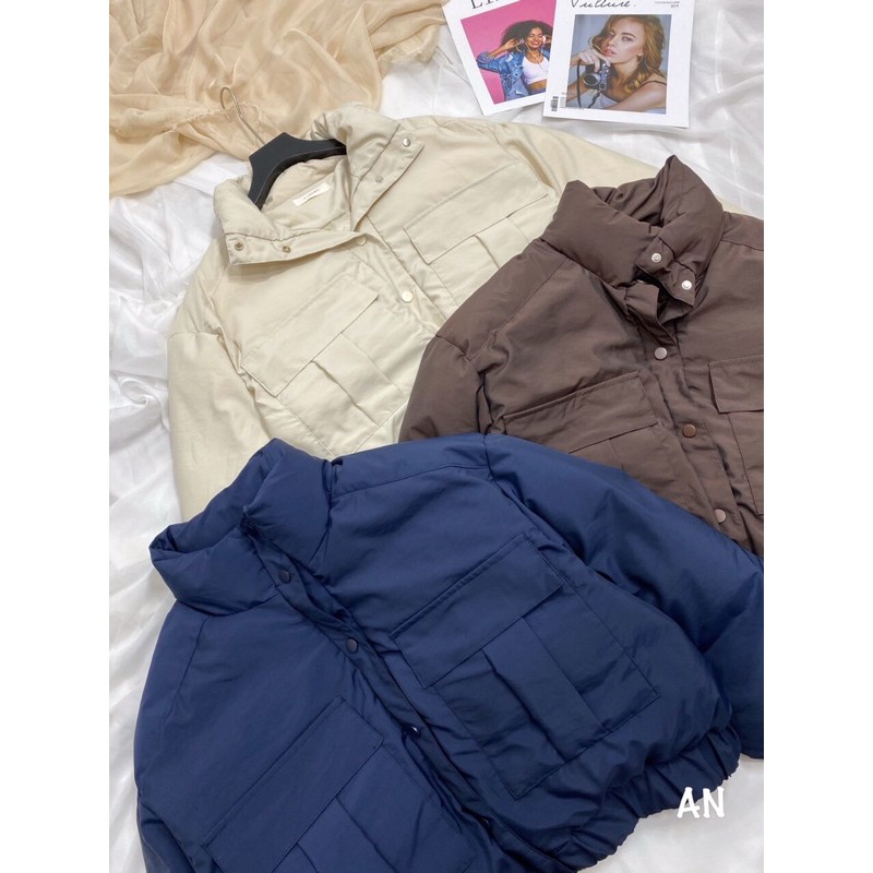 Áo phao túi hộp 3 màu