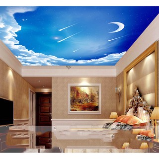 Tranh dán trần nhà 3D tranh trang trí vũ trụ 1 BINBIN TN28 (Không phai màu)