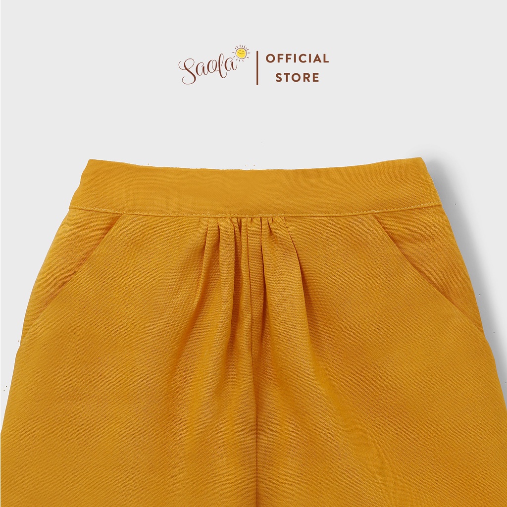 Quần Short Ống Suông Cạp Chun Phong Cách Hàn Quốc Cho Bé - SILAS PANTS - PAL005 - SAOLA KIDS CLOTHING