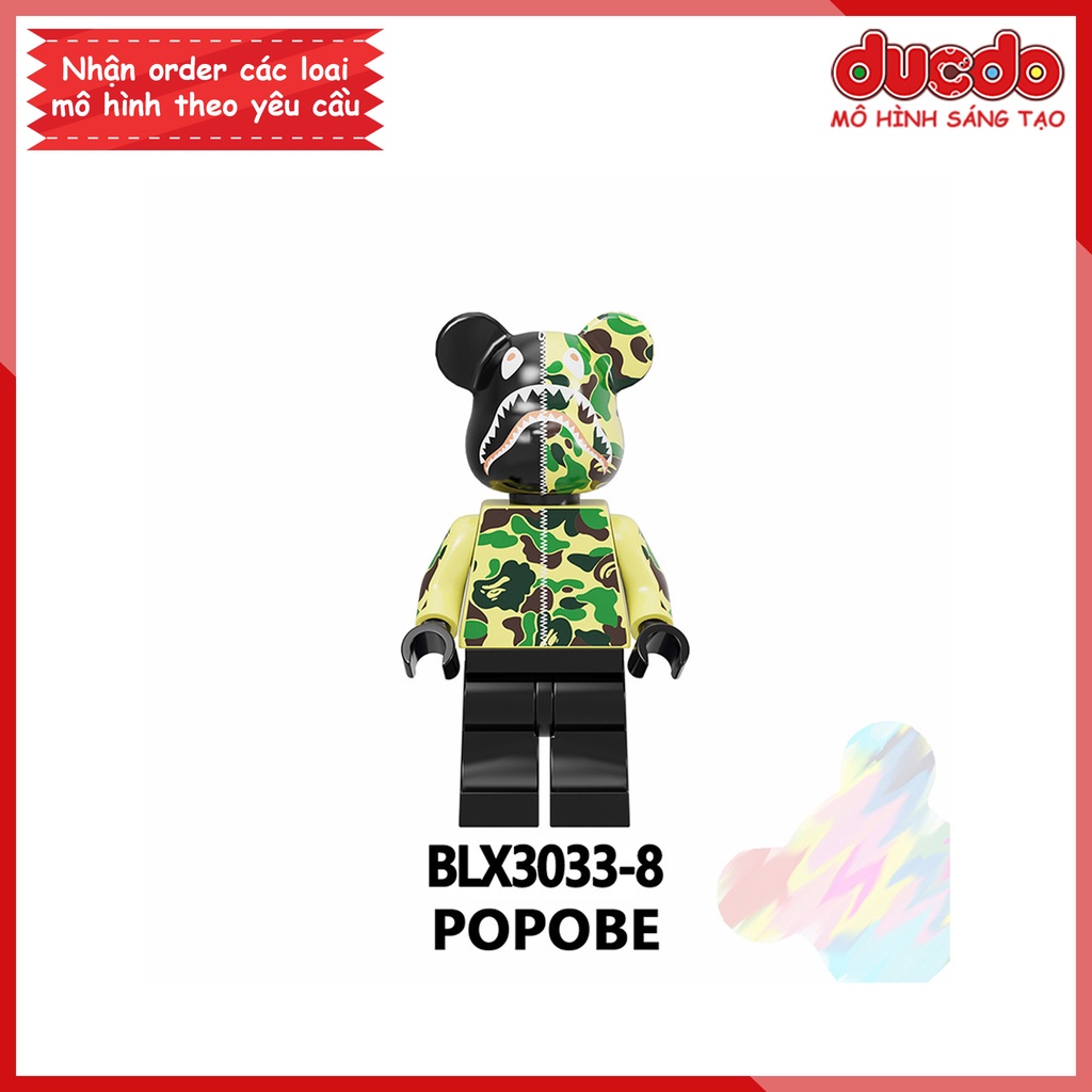 Minifigures các nhân vật Bearbrick - Đồ chơi Lắp ghép Xếp hình Mini Mô hình BLX3033
