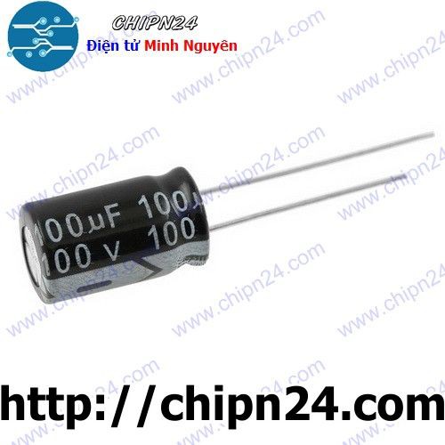 [10 CON] Tụ hóa 100uF 100V (10x17mm)