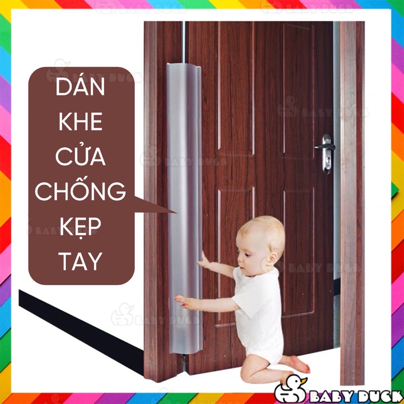 Miếng dán khe cửa chống kẹp tay an toàn cho bé