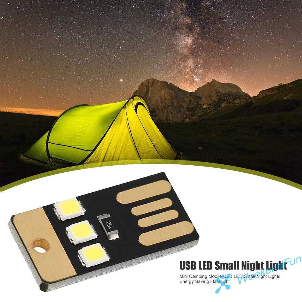 Đèn LED USB mini tiết kiệm năng lượng tiện lợi sử dụng khi đi cắm trại