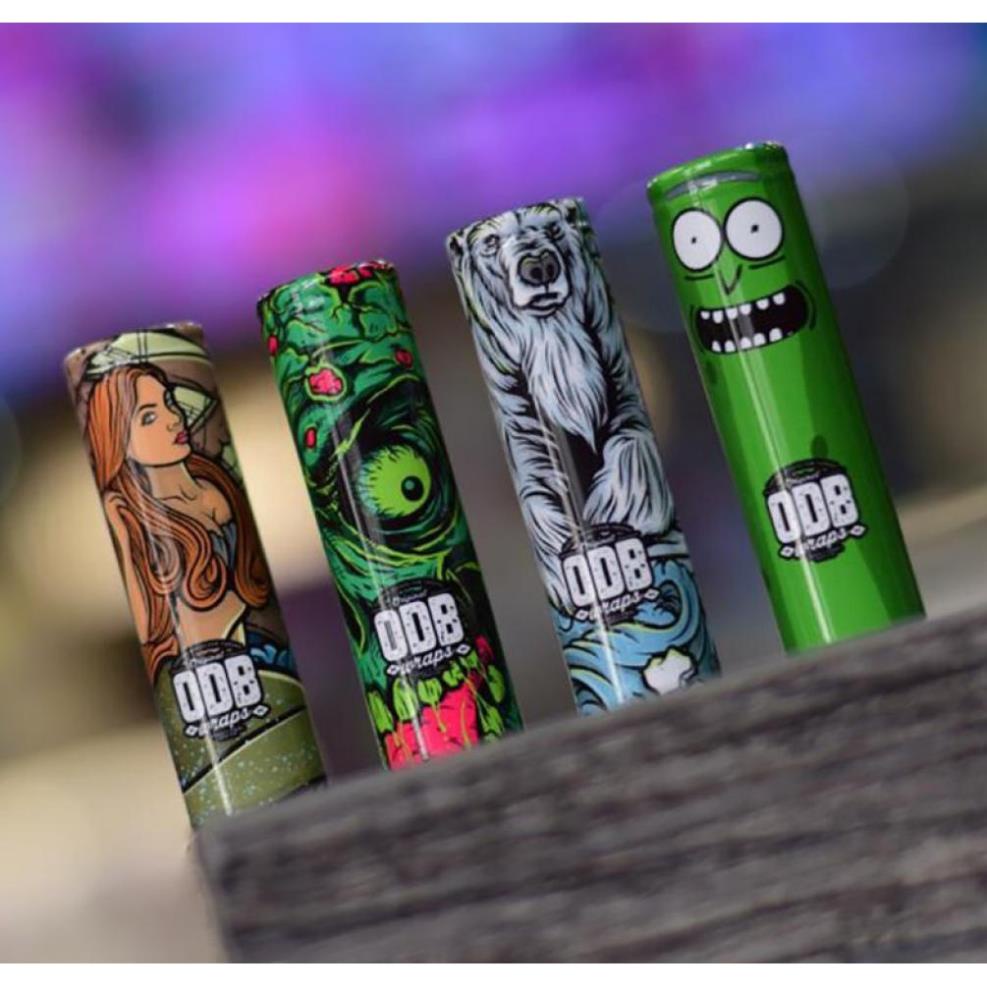 ⚡️Mẫu Siêu Hot⚡️ Combo 5 Vỏ Bọc Pin Cách Nhiệt Bảo Vệ Trang Trí Pin 18650 Lithium