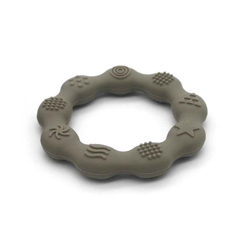 Vòng Đồ Chơi Ngậm Mọc Răng Bằng Silicone Tiện Lợi Dành Cho Bé