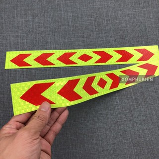 Tem Cảnh Báo Phản Quang Dán Xe Máy, Ô Tô [ Bộ 2 Tấm ]