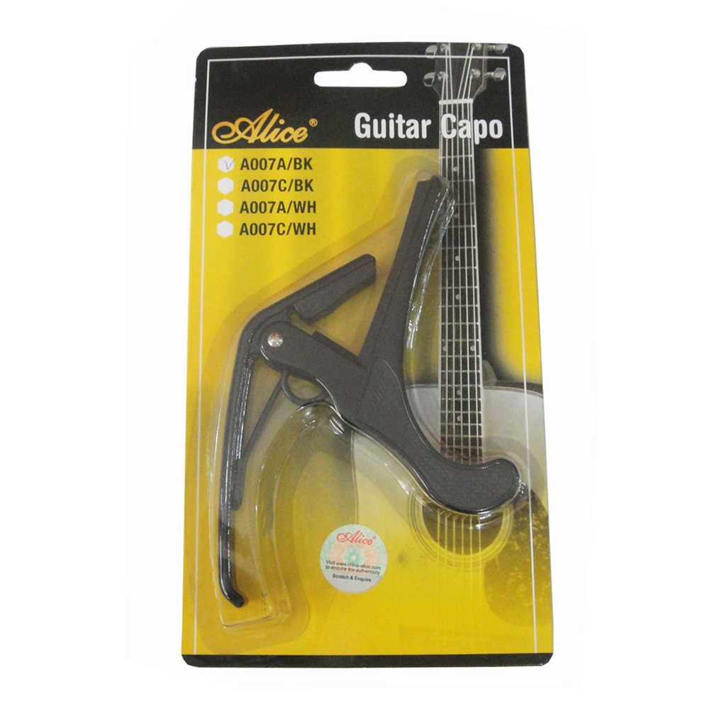 Kẹp Capo Guitar Aucostic/ Classic Alice A007A/BK