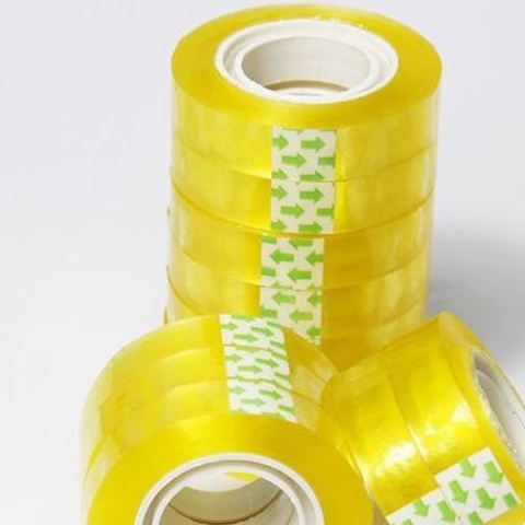 Băng dính trong văn phòng, băng keo dán vàng dán giấy, nhỏ mini, tiện dụng