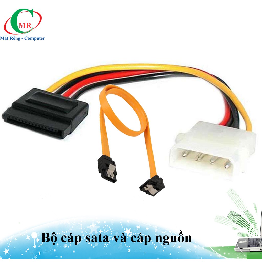 Bộ cable nguồn và cable sata cho ổ cứng, ổ DVD