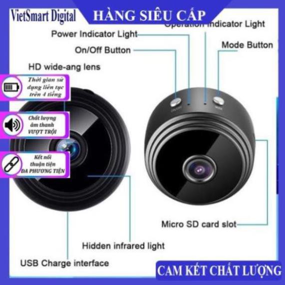 (Có Pin) Camera A9 Pro Giám sát Wifi Không Dây HD 1080P Camera An Ninh IP HỒNG NGOẠI Nhìn Đêm