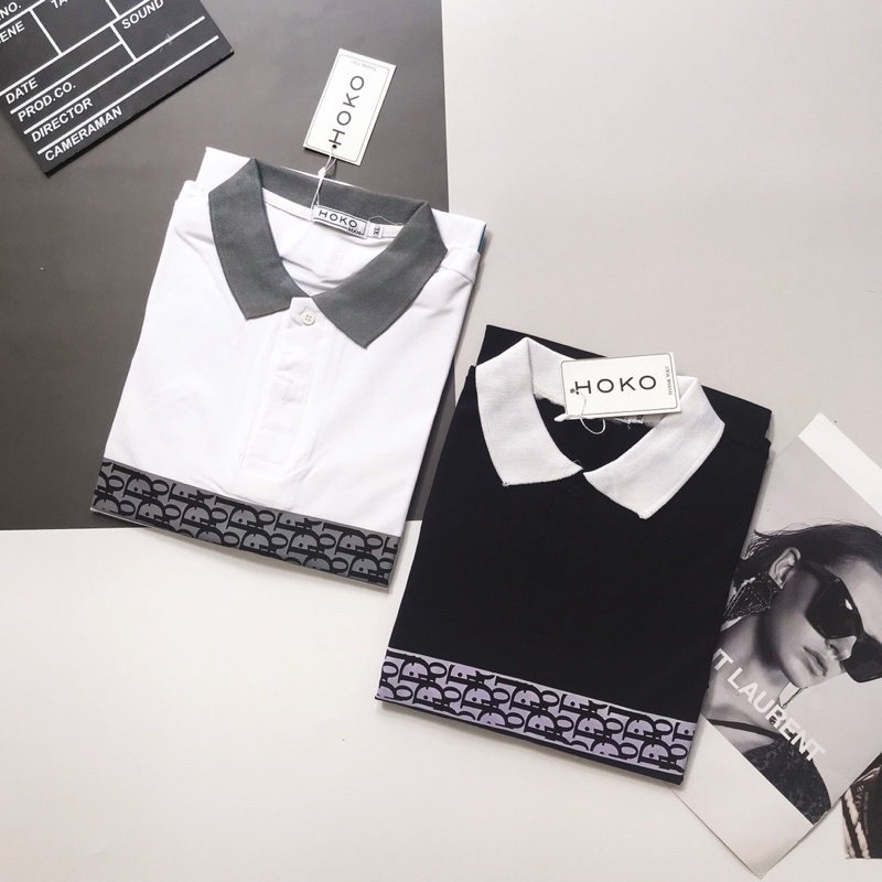 Áo polo thun nam cổ bẻ ngăn tay phối hình in hoạ tiết form ôm dáng người chất vải thun lạnh cotton cao cấp mát mẻ | BigBuy360 - bigbuy360.vn