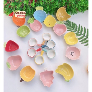 ( Xả kho) Bát đĩa sứ ăn dặm cho bé hình thú, trái cây hoa quả 💙💙💙 FREE SHIP💙 dùng để ăn dặm, trang trí decor nhà bếp