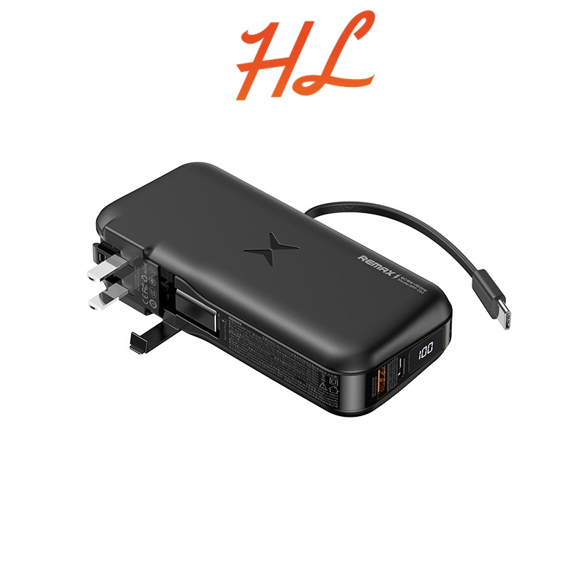Pin Sạc Dự Phòng Remax RPP-252 9600mah - QC3.0, PD18W, PD30W - Nguồn Sạc 220V Trực Tiếp - BH 1 Năm - Hưng Long PC