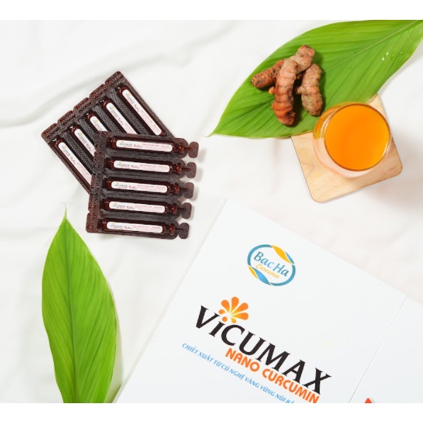 Vicumax Mật Ong Nano Curcumin dạng lỏng 15 tuýp - Hỗ trợ dạ dày, tăng cường sức khỏe, tăng sức đề kháng - VI0TL015