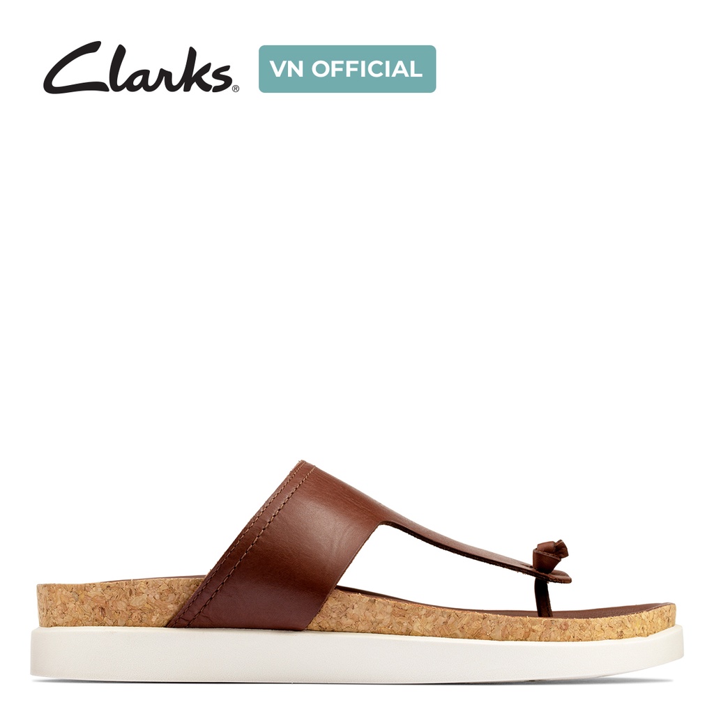 Dép xăng đan nam xỏ ngón CLARKS Sunder Post màu da bò