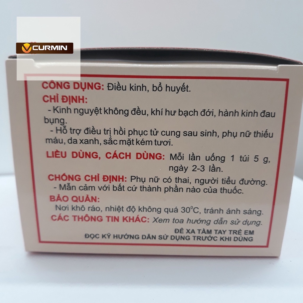 Hoàn điều kinh bổ huyết traphaco viên hoàn 10 túi x 5g