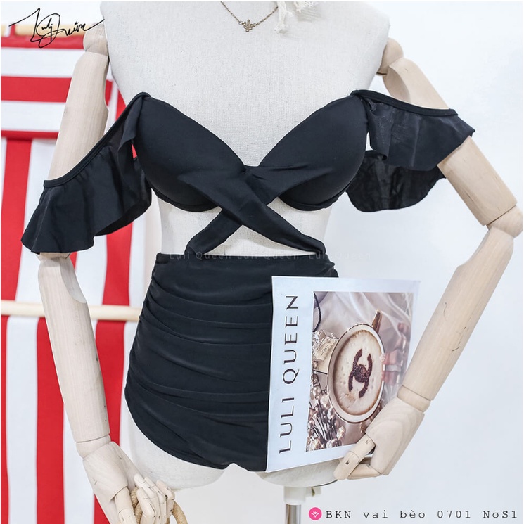 Bikini hai mảnh vai bèo trẻ trung BKN0701