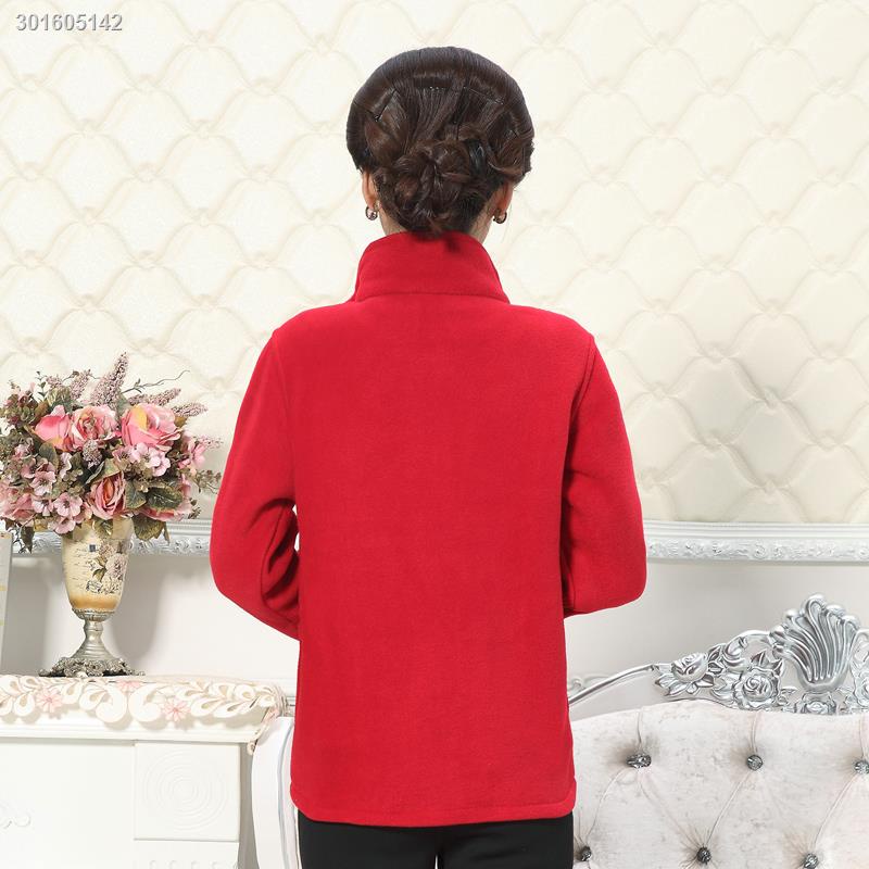 Áo Sweater Lông Cừu Tay Dài Dáng Rộng Plus Size Thời Trang Thu Đông Cho Nữ Trung Niên