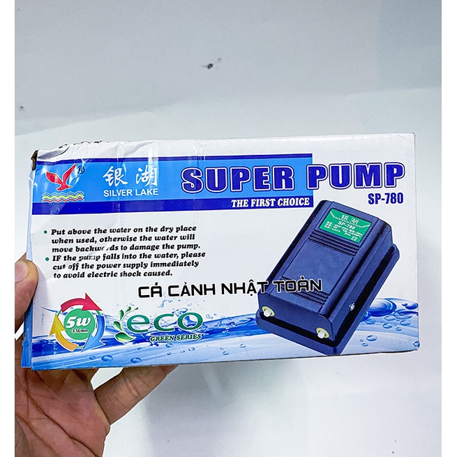 MÁY TẠO OXY 2 VÒI BỂ CÁ CẢNH SUPER PUMP SP 780