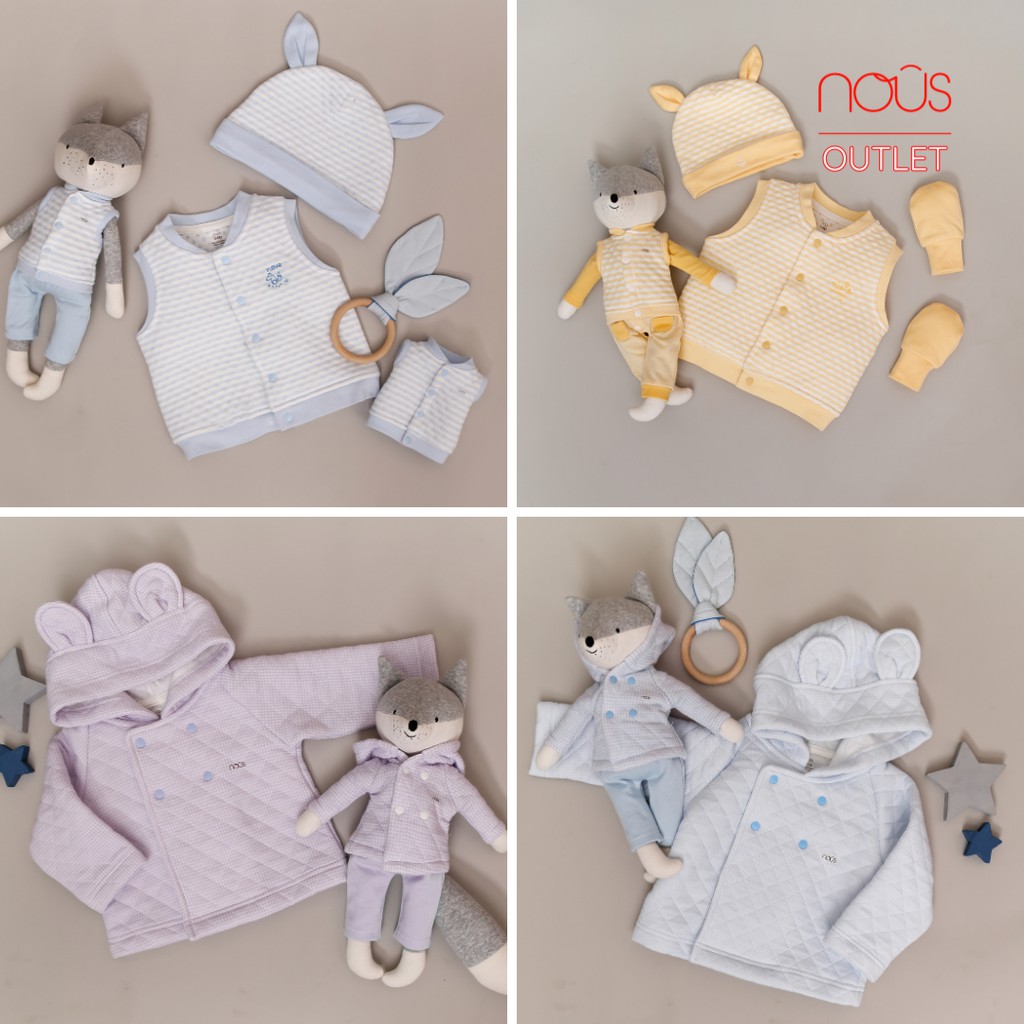 [Tổng Hợp] Áo Khoác Nous Sale 30% - Gile Nous Trần Bông - Đủ Mẫu (Size 3M - 18M)