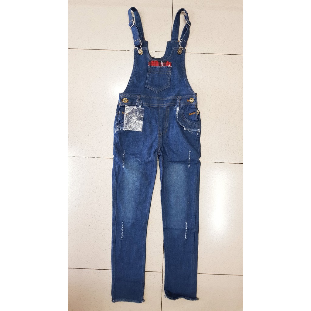 Yếm jean quần dài bé gái size cực đại diện Noel và Tết