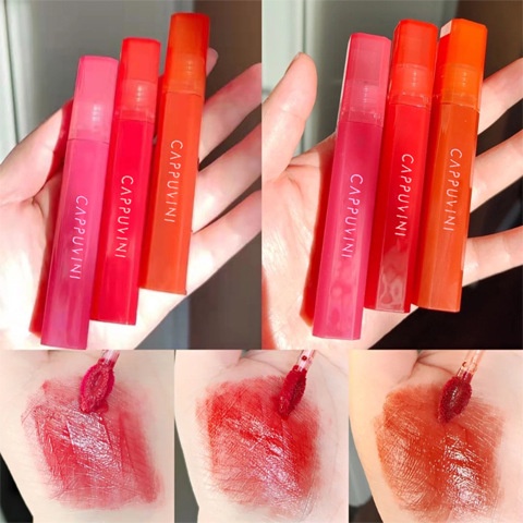 [Hàng mới về] Son bóng dưỡng môi CAPPUVINI mềm mịn 3D thời trang | BigBuy360 - bigbuy360.vn