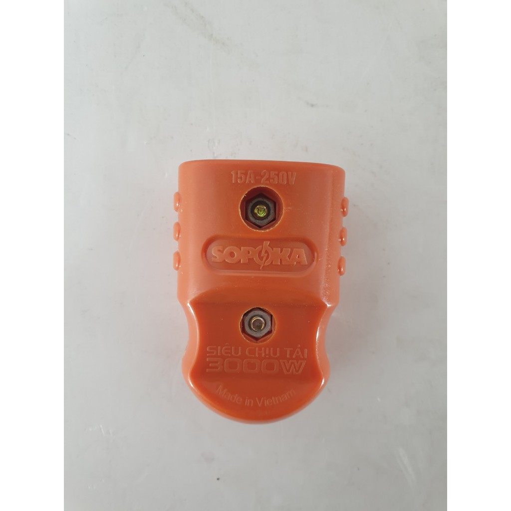 Phích cắm âm-dương, đực cái siêu chịu tải 2500W SOPAKA - Điện gia dụng Hoàng Kim