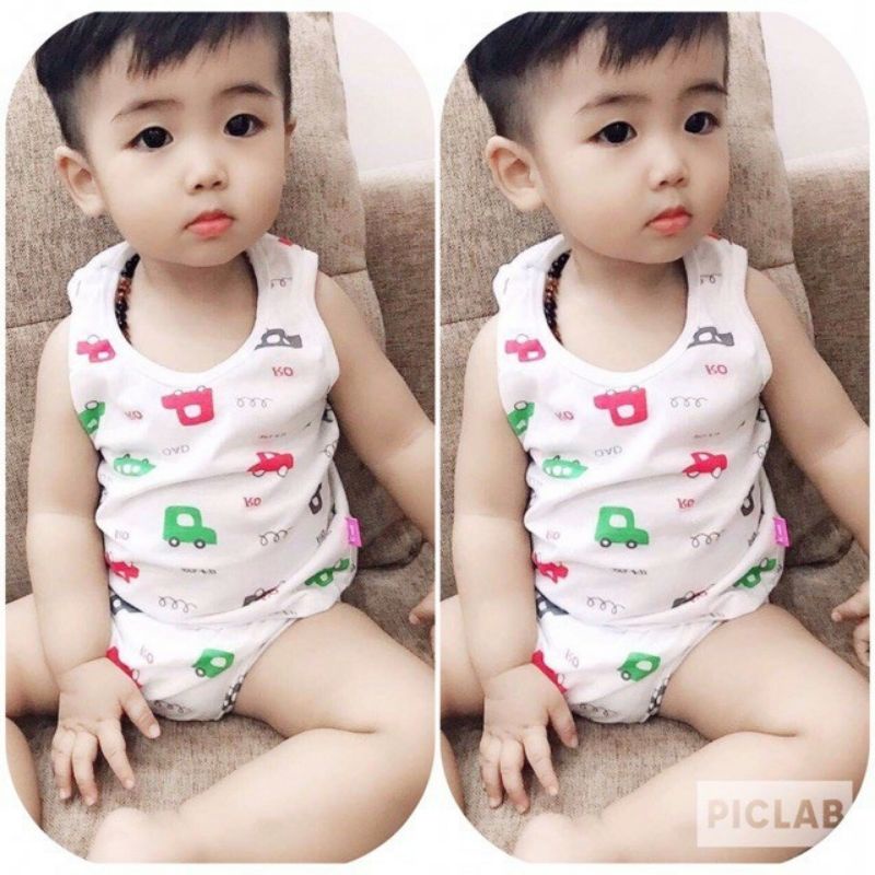 Set 5 bộ cotton bé trai/gái từ 3_15kg